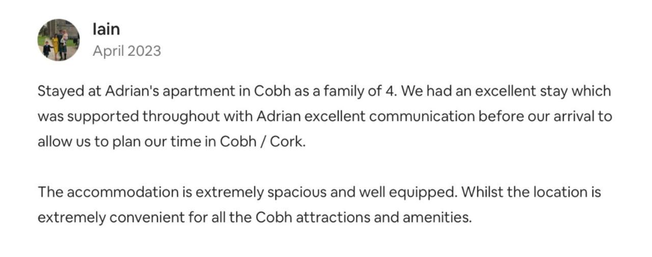 A Stylish 2 Bed Apartment In Cobh Town - Lux Stay Luaran gambar